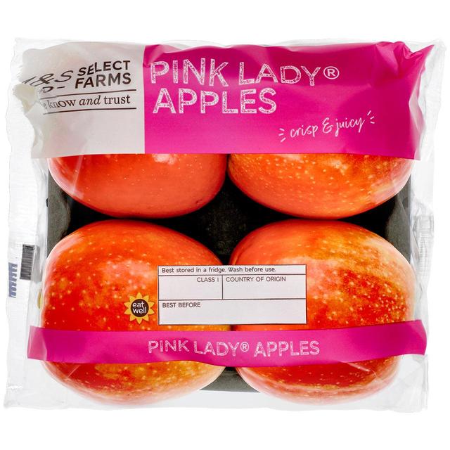 M & S British Pink Lady Apples, 4 Per Pack