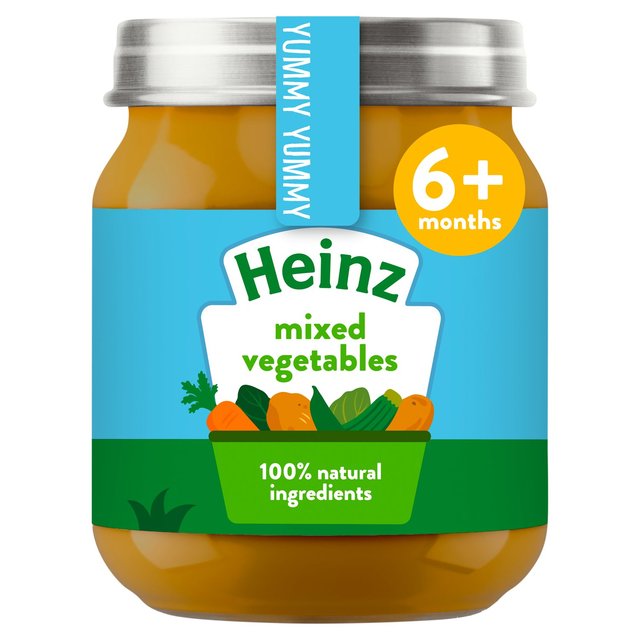 Heinz Mixed Vegetables Jar Baby Food 6+ Months, 120g