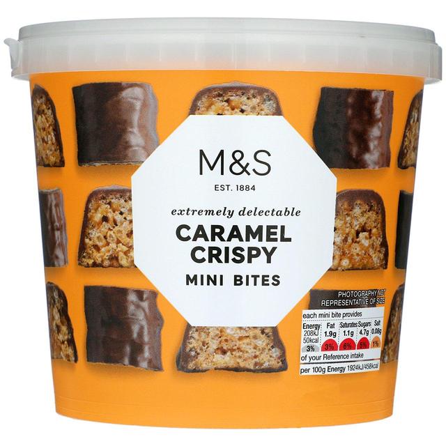 M & S Caramel Crispy Mini Bites, 195g