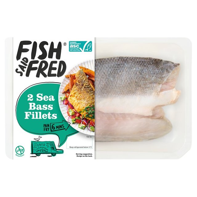 Fish Said Fred ASC Sea Bass Fillets, 180g