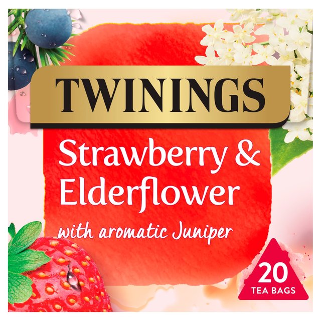 Twinings Strawberry & Elderflower Fruit Tea, 20 Per Pack