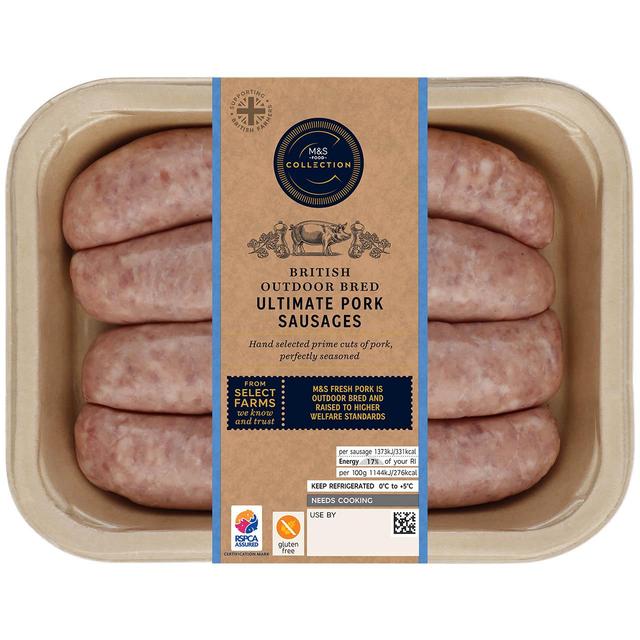 M & S Collection Ultimate Pork Sausages, 480g