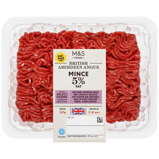 M & S Select Farms Aberdeen Angus Beef Mince 5% Fat, 500g