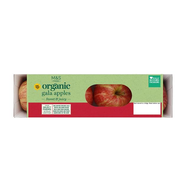 M & S British Organic Royal Gala Apples, 4 Per Pack