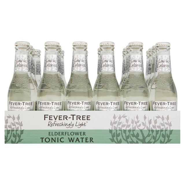 Fever-Tree Light Elderflower Tonic Water, 24 x 200ml