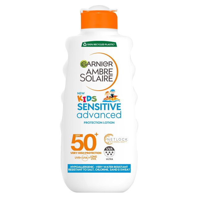 Garnier Ambre Solaire Kids Sensitive Sun Protection Cream SPF 50, 200ml