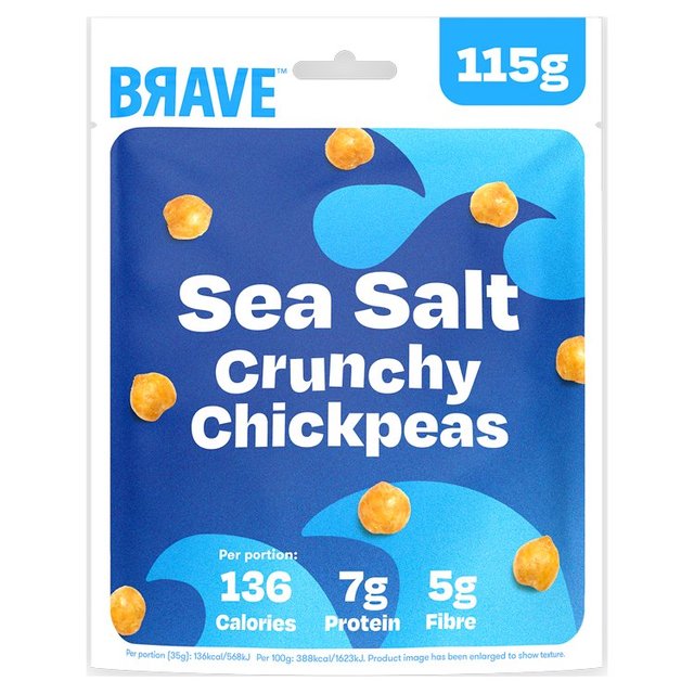 Brave Roasted Chickpeas Sea Salt Sharing, 115g