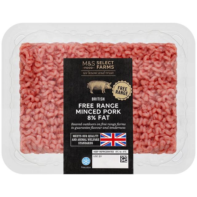 M & S Select Farms British Free Range Minced Pork 8% Fat, 500g
