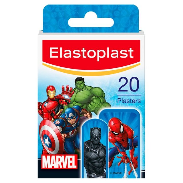 Elastoplast Avengers Marvel Kids Assorted Plasters, 20 Per Pack