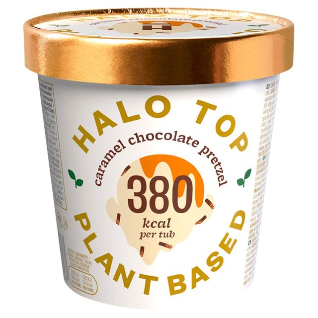 Halo Top Oat Milk Caramel Chocolate Pretzel Ice Cream, 473ml
