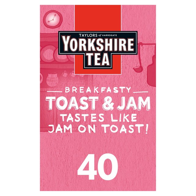 Yorkshire Tea Toast & Jam Brew, 40 per Pack