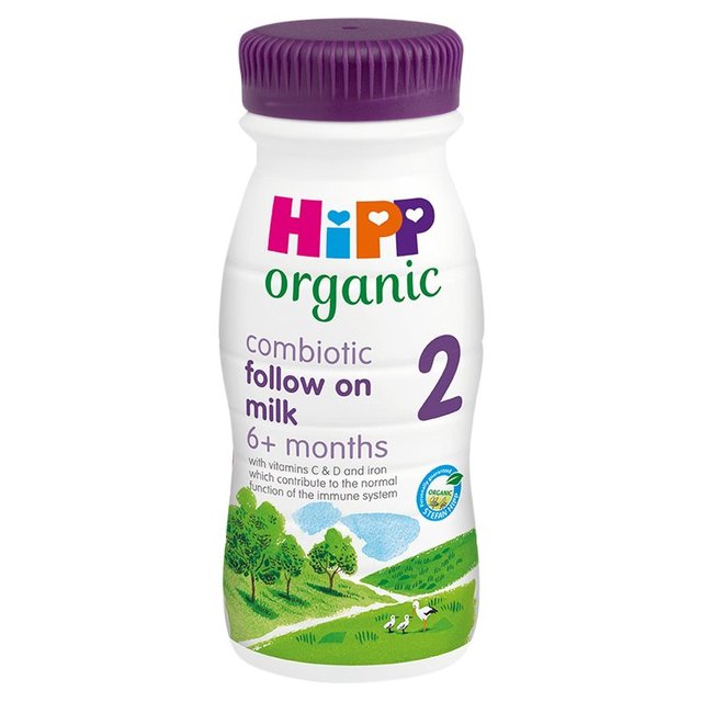 HiPP Organic 2 Follow On Baby Milk Liquid Formula 6-12 Months, 200ml