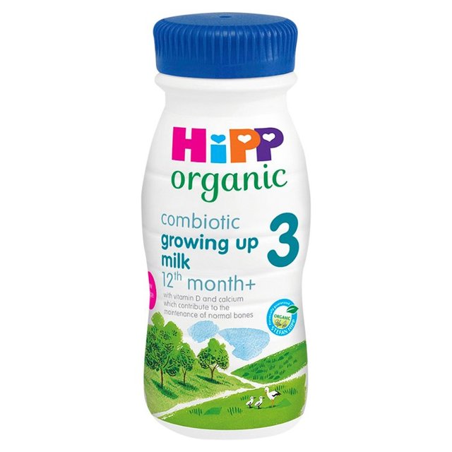 HiPP Organic 3 Baby Toddler Milk Liquid Formula 1+ Years, 200ml