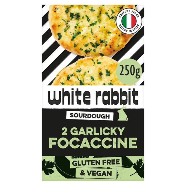 White Rabbit The Garlicky Focaccine Twin Pack, 2 x 135g
