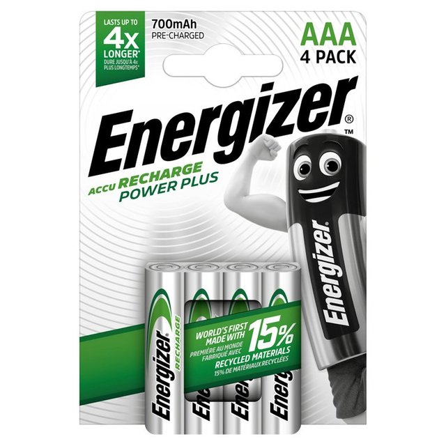 Energizer Power Plus AAA Rechargeable Batteries