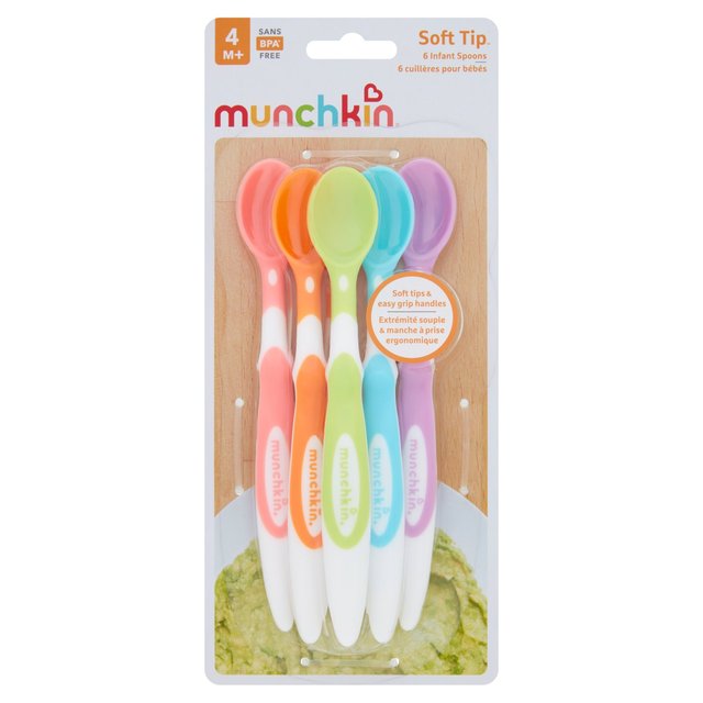 Munchkin Soft Tip Infant Spoons, 6 Per Pack
