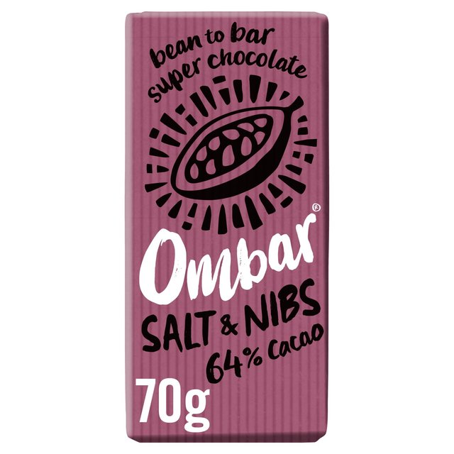 Ombar Salt & Nibs Organic Vegan Fair Trade Chocolate, 70g
