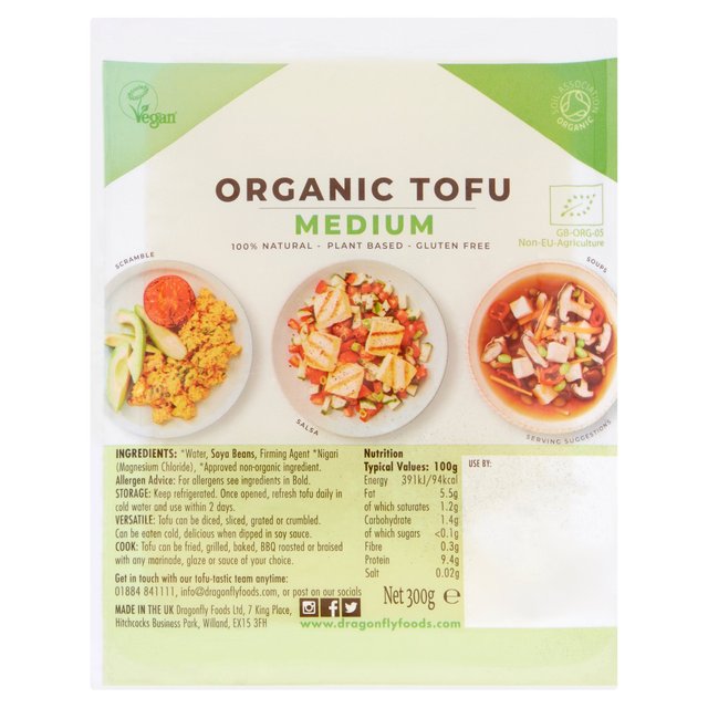 Dragonfly Organic Tofu Medium Natural, 300g