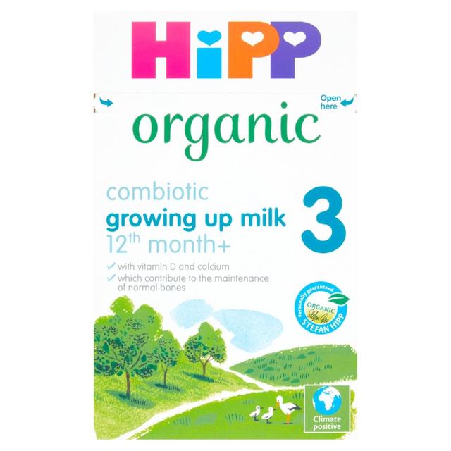 HiPP Organic 3 Growing up Baby Milk Powder Formula From 12 Months, 600g