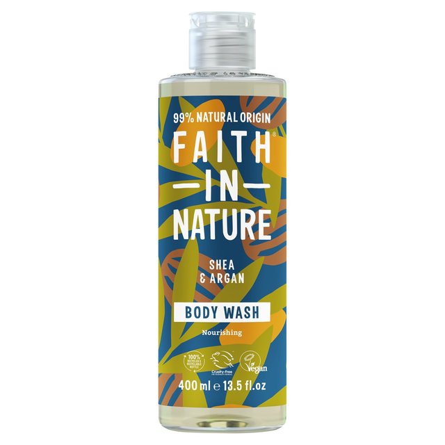 Faith in Nature Shea & Argan Body Wash, 400ml