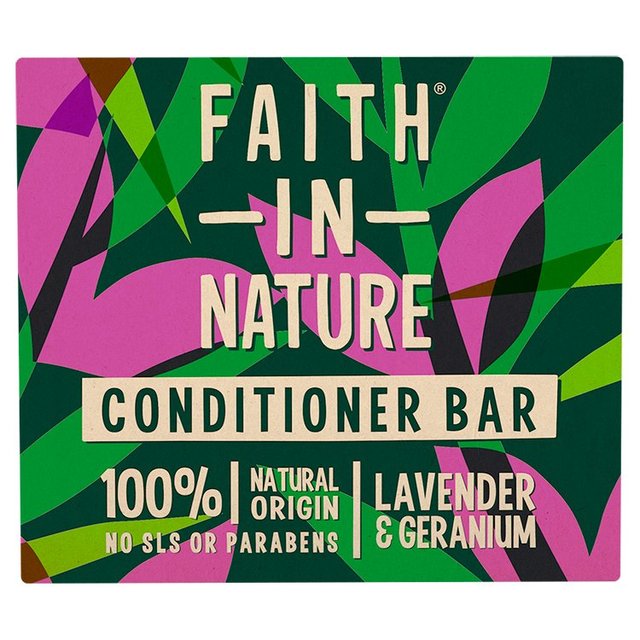 Faith in Nature Lavender & Geranium Conditioner Bar, 85g