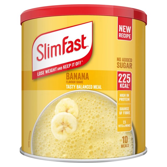 SlimFast Banana Meal Shake Powder 10 Meals, 365g