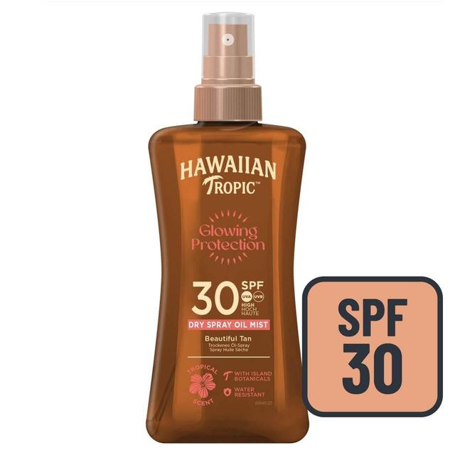 Hawaiian Tropic Protective SPF 30 Dry Oil Sunscreen Spray, 200ml