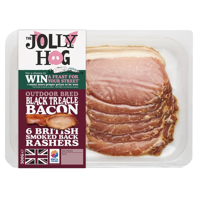 The Jolly Hog Black Treacle Bacon, 300g