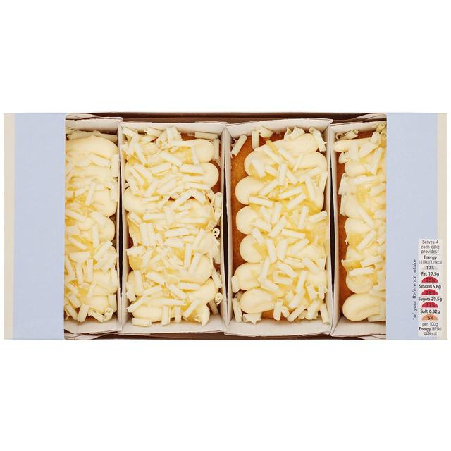 M & S 4 Lemon Mini Loaf Cakes, 302g