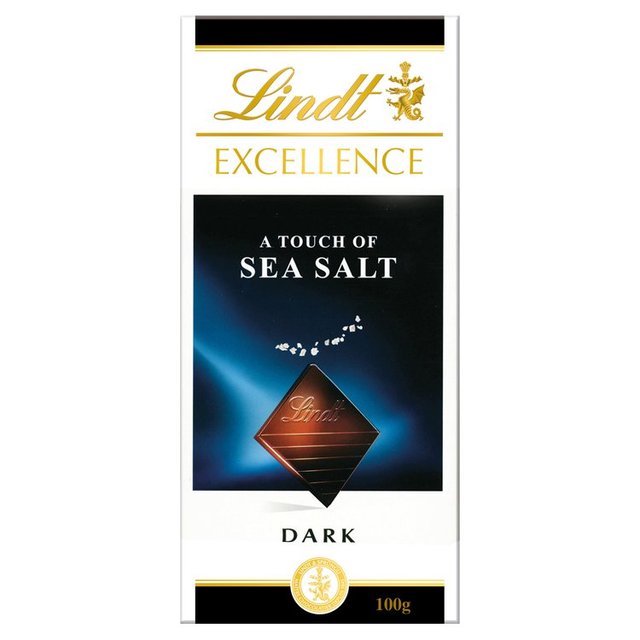 Lindt Excellence Dark Sea Salt Bar, 100g