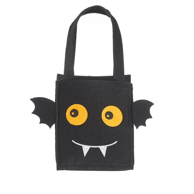 Heaven Sends Halloween Felt Bat Bag, Black