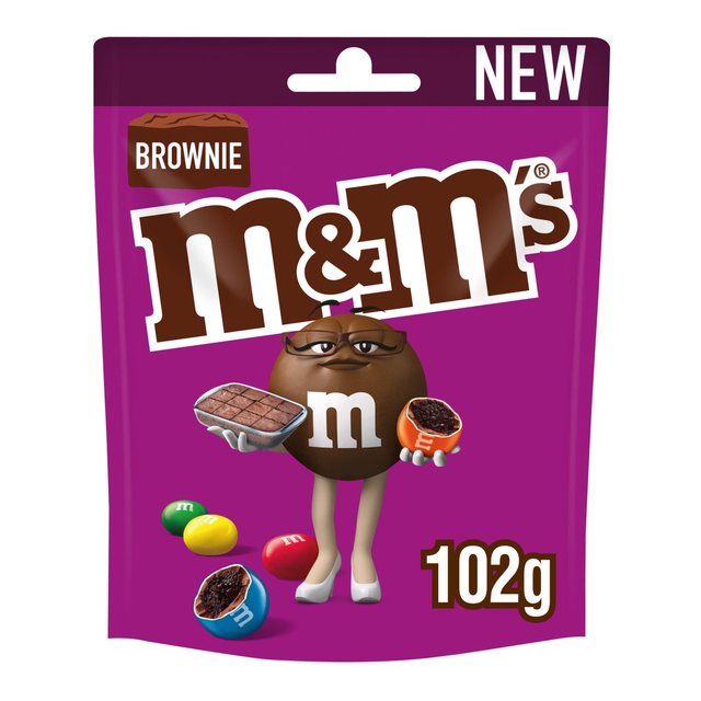 M & M’s Brownie Bites Milk Chocolate Pouch Bag, 102g