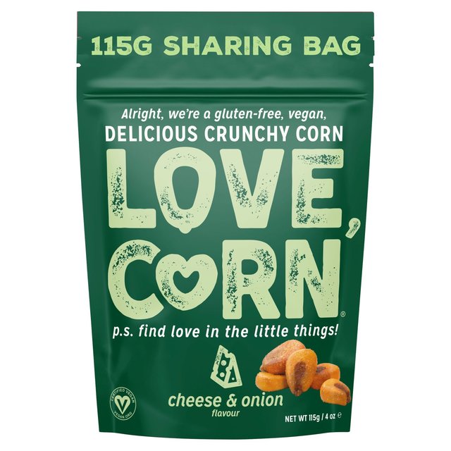 Love Corn Cheese & Onion Crunchy Corn, 115g