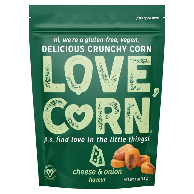 Love Corn Cheese & Onion Crunchy Corn, 45g