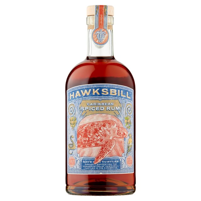 Hawksbill Caribbean Spiced Rum, 70cl