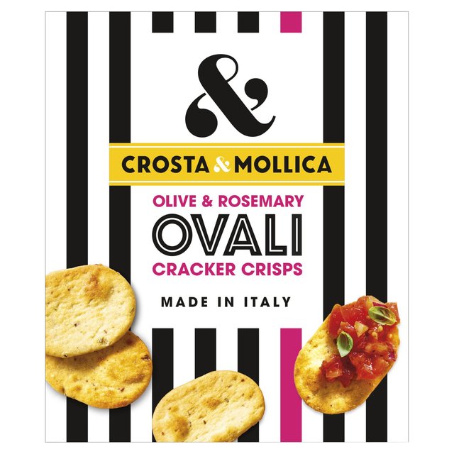 Crosta & Mollica Olive & Rosemary Ovali Cracker Crisps, 120g