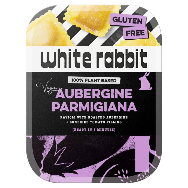 White Rabbit Aubergine Parmigiana Ravioli, 250g