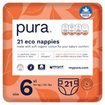 Pura Eco Nappies, Size 6 (15kg+) 