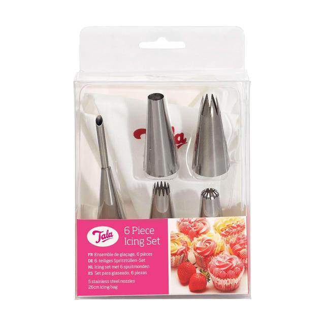 Tala Icing Bag Set With 6 Nozzles, 6 Per Pack