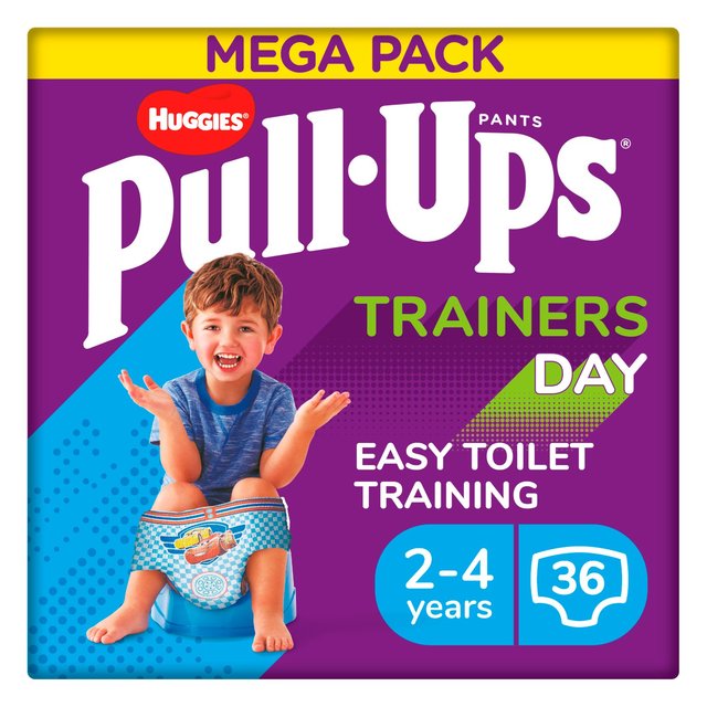 Huggies Pull-Ups Trainers Day Boys Nappy Pants, Size 5-6+, 2-4 Years, 2-4 Years, Size 5-6+, 2-4 Years