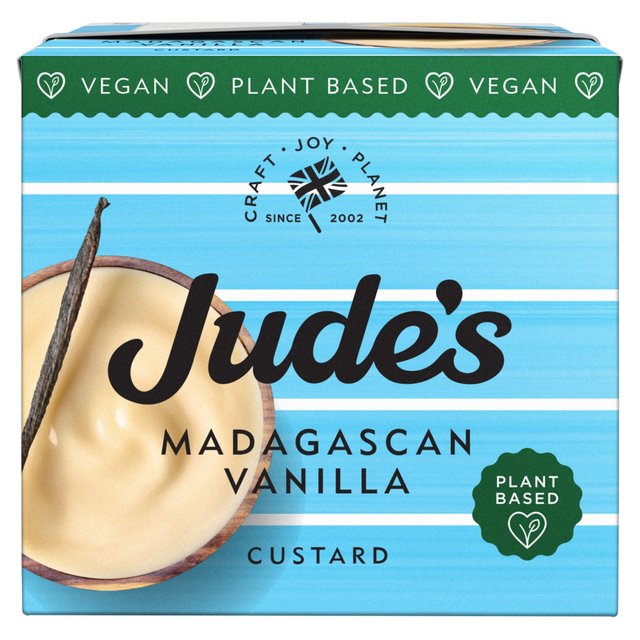 Jude’s Plant Based Madagascan Vanilla Custard, 500g