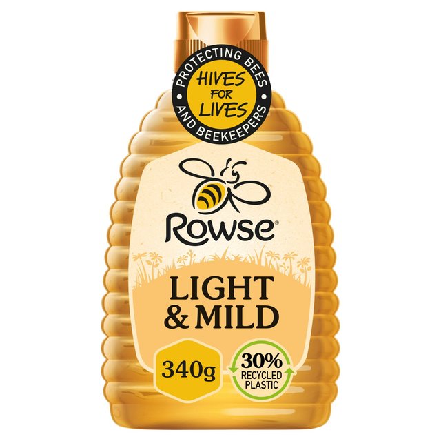 Rowse Light & Mild Squeezy Honey, 340g