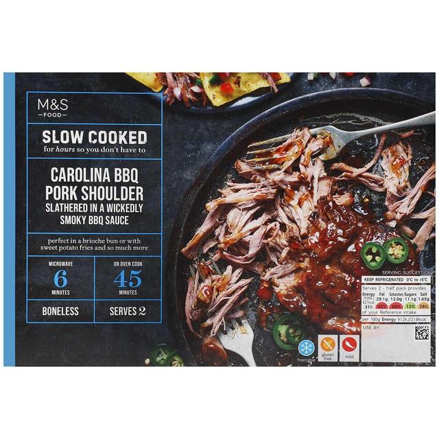 M & S Gluten Free Slow Cooked BBQ Pork Shoulder, 570g