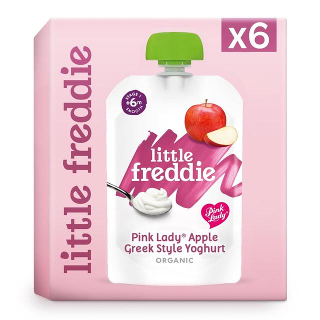 Little Freddie Pink Lady Greek Style Yoghurt Multipack, 6 x 100g