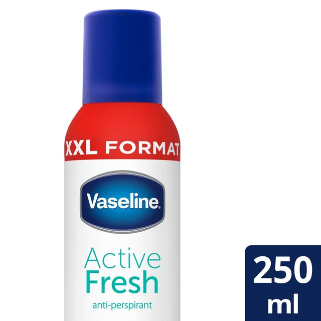 Vaseline Active Fresh Spray Anti-Perspirant Deodorant, 250ml