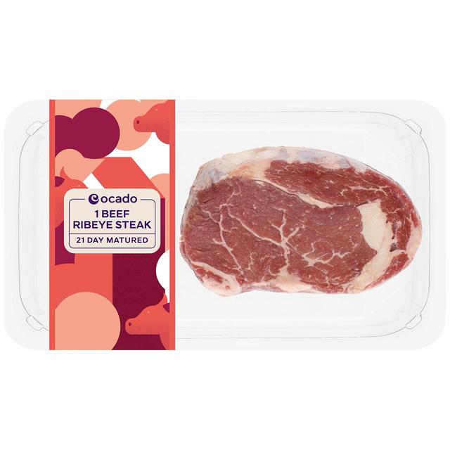 Ocado Beef Ribeye Steak, 225g
