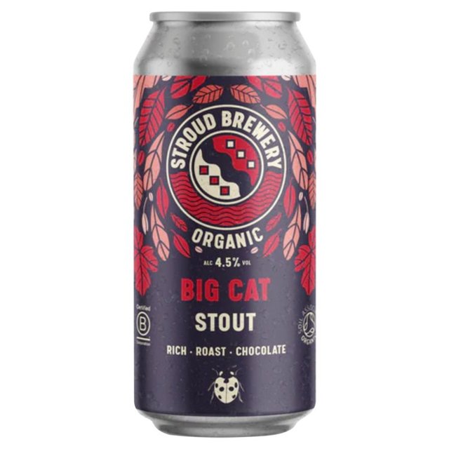 Stroud Brewery Big Cat Organic Stout, 440ml
