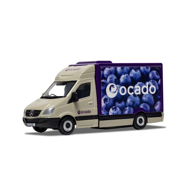 Corgi’s Cream, Blue and White Blueberry Ocado Toy Van, 4.2x5x10cm