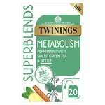 Twinings Superblends Metabolism with Peppermint, Spiced Green Tea & Nettle