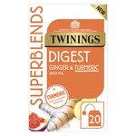 Twinings Superblends Digest Tea with Ginger & Turmeric